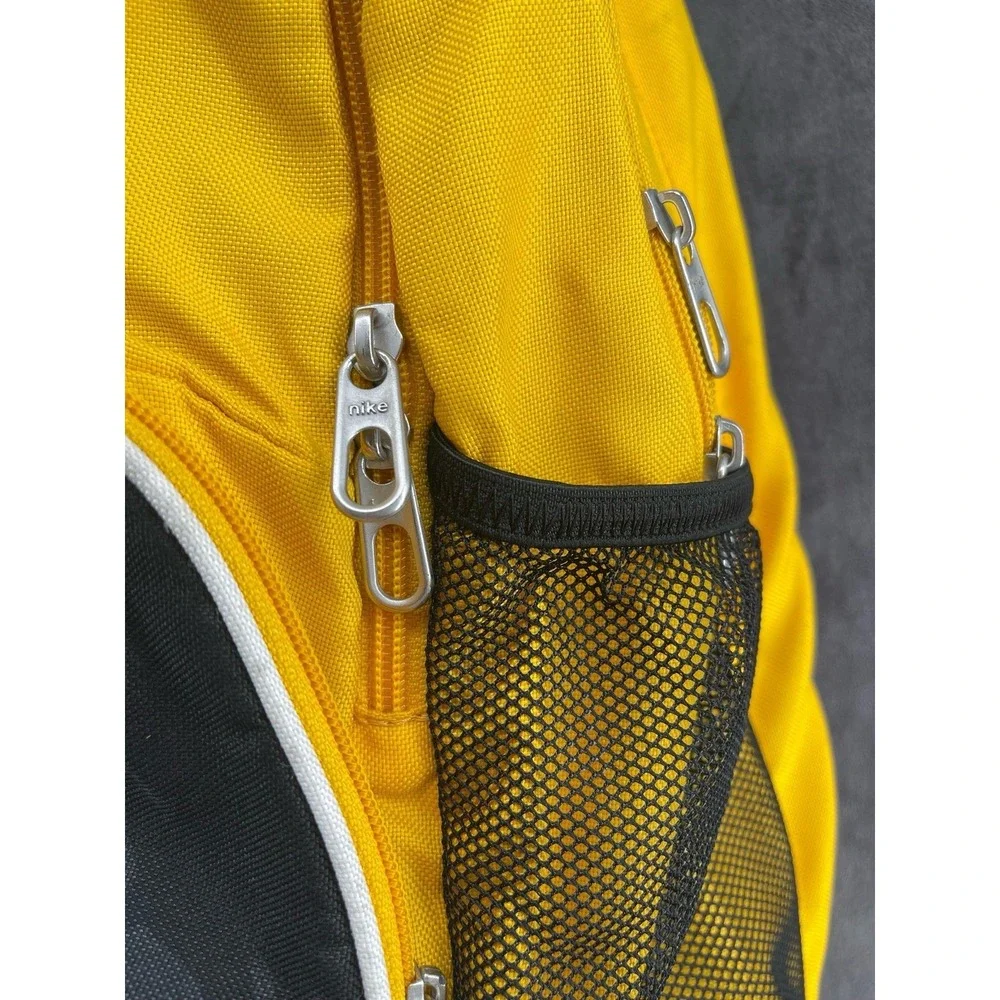 Rare VTG‎ Nike Y2K Soccer Backpack #13 Yellow Black School Sports Bag Unisex